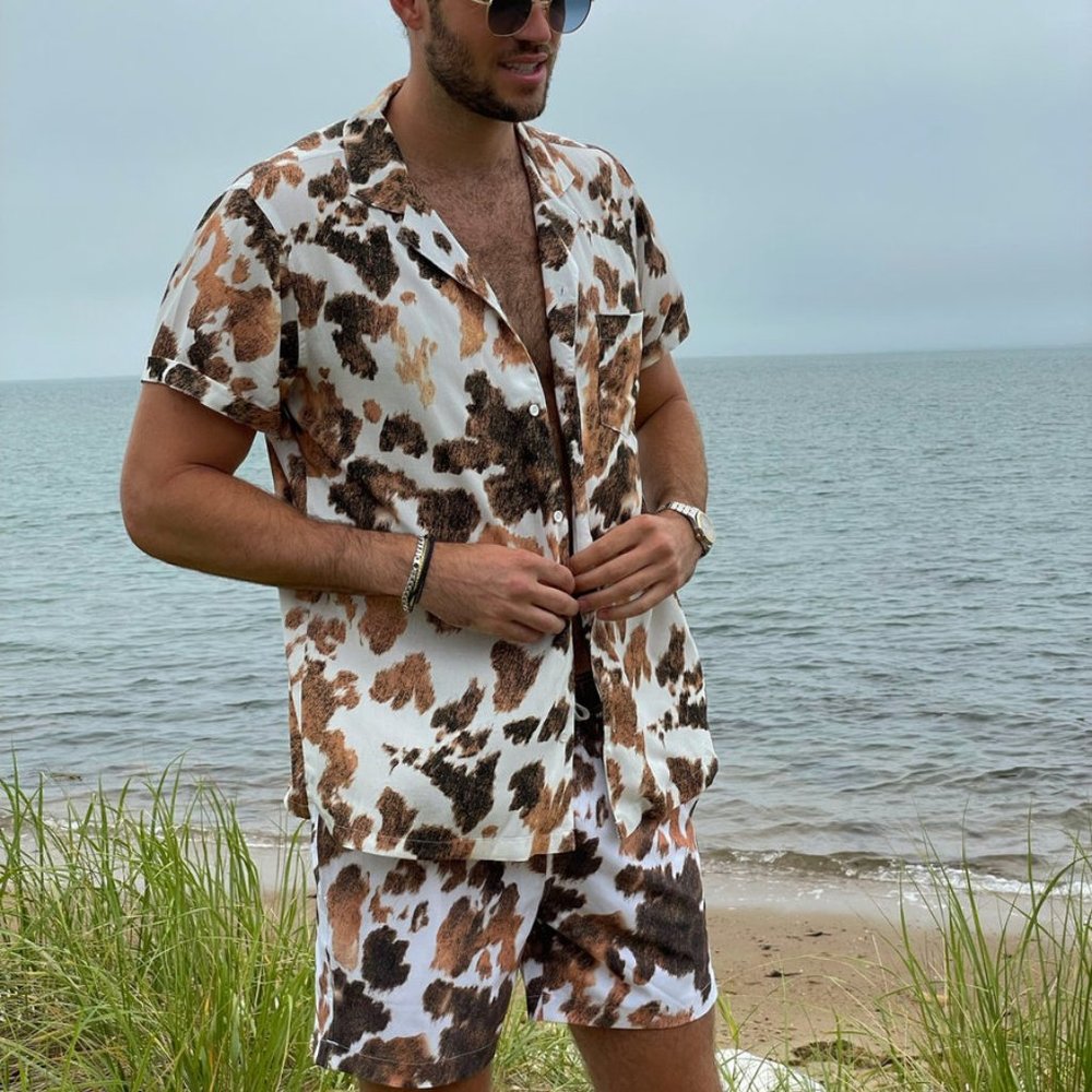 BOYFRIEND COWHIDE SWIM BOTTOMS